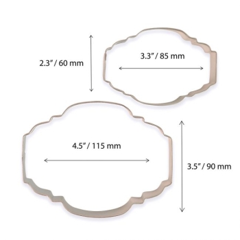 Cookie Cutter Set/2 - Plaque Style 2